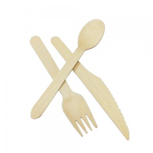 160mm Wooden Cutlery