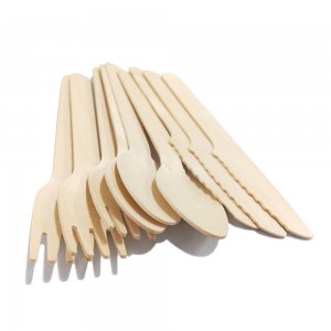 140mm Wooden Cutlery