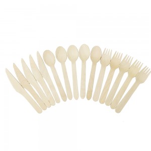 160mm Wooden Cutlery